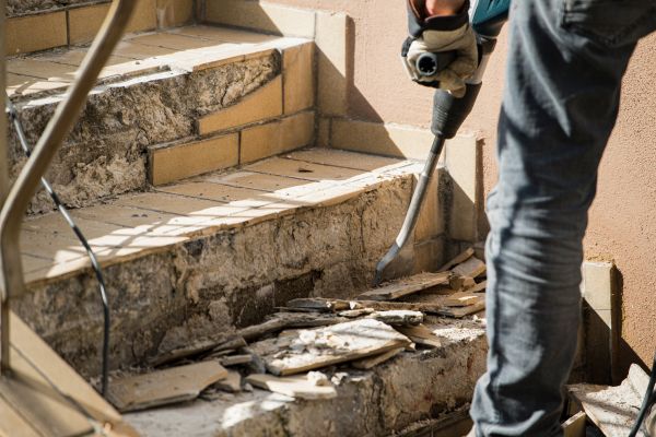 Concrete Stair Demolition in Niceville